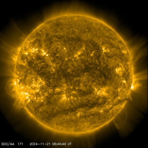 SDO solar image - 171 angstroms - Courtesy of NASA/SDO and the AIA, EVE, and HMI science teams.
