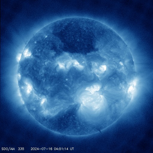 SDO solar image - 335 angstroms - Courtesy of NASA/SDO and the AIA, EVE, and HMI science teams.
