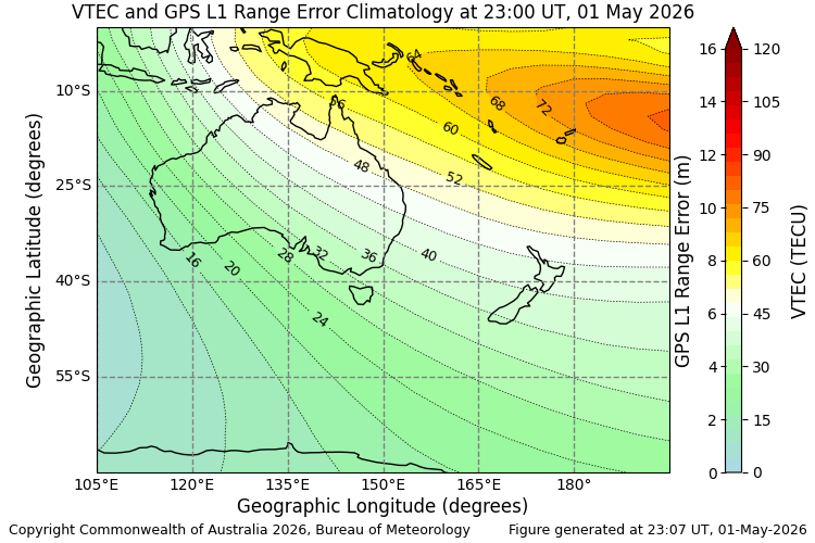  TEC Regional Climatology Map