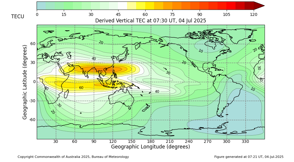  Total Electron Content Map